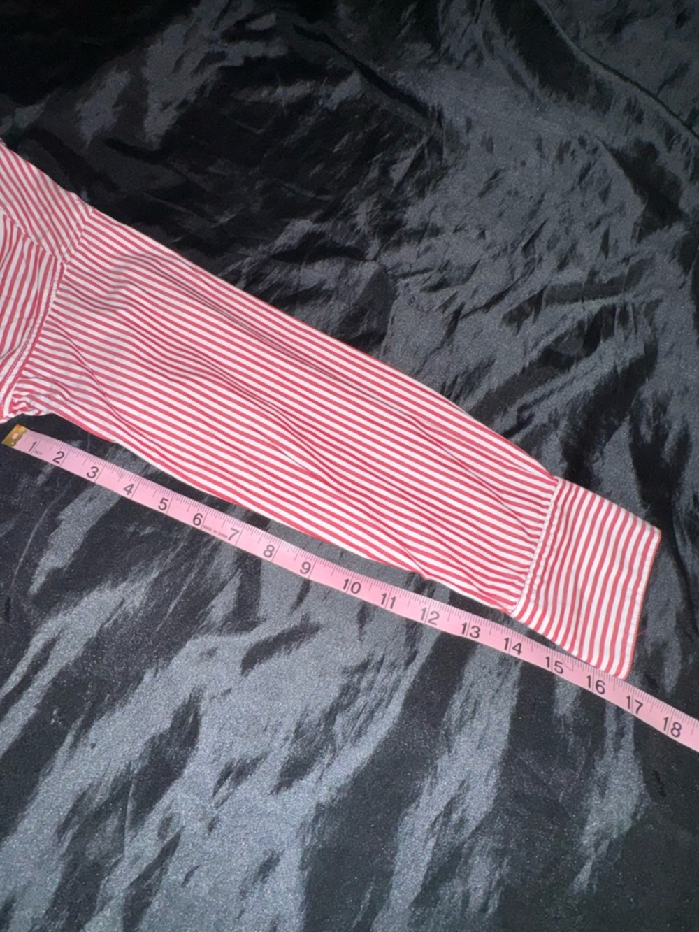 Alex Mill Red White Striped Cotton Popover Tunic Blouse Long Sleeve Pocket Top - Picture 7 of 7